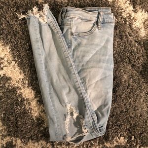 American Eagle light wash jeggings